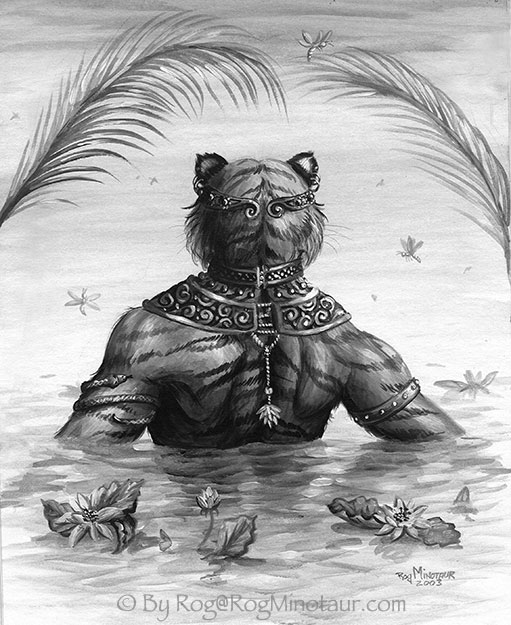 Care for a royal tiger bath?