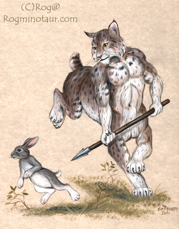 You don't want to see the next picture where the rabbit rips the Lynxtaur's head off