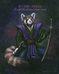 Don't let the cute face fool you.  One swift swing from his sword and he can slice you in half.  He is a Samurai not a house pet