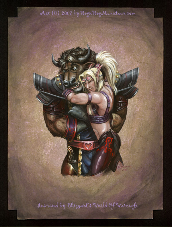 Can any touch from a Blood Elf is a bad touch to a Tauren?
